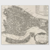 ベニスイタリア(1764年)のヴィンテージの地図 ラッピングペーパー (フラット)
