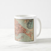 ベニスイタリア(1920年)のヴィンテージの地図 コーヒーマグカップ (正面右)