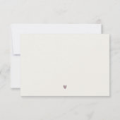 ベニスエレガントイタリア運河の水の色結婚の 出欠カード (裏面)