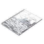 ベニスエレガント白黒 ノートブック (左側)