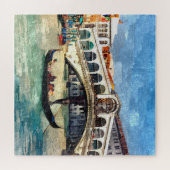 ベニスカラフルカナルグランデリアルトブリッジアート ジグソーパズル (横)