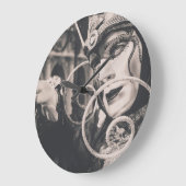 ベニスカーニバルマスク ラージ壁時計 (傾斜)