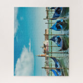 ベニスグランドカナル(青い象徴的なゴンドラ付き) ジグソーパズル (縦)