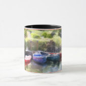 "ベニスコップ"はカヌーをこぎます マグカップ (中央)