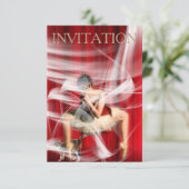 ベニスパーソナライズされたタマスク招待状 招待状 (スタンド正面)