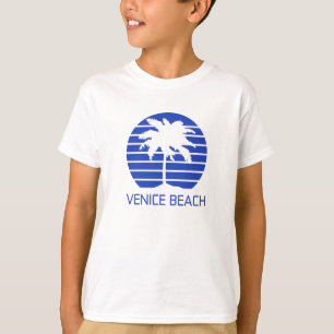 ベニスビーチの夕焼け(カリフォルニア州)Tシャツ Tシャツ