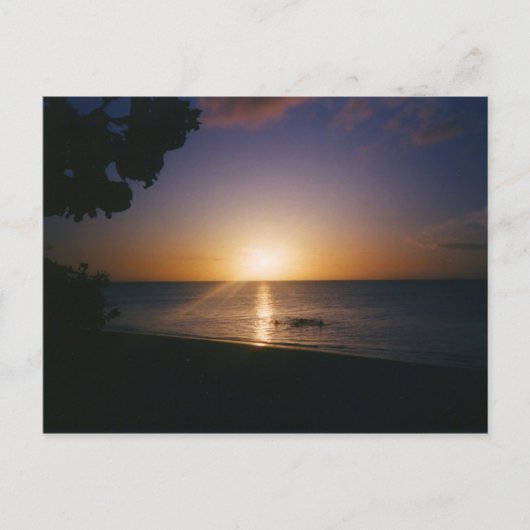 ベニスビーチの夕焼け ポストカード (正面)