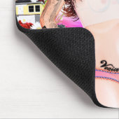 "ベニスビーチ女の子"のマウスパッド マウスパッド (コーナー)