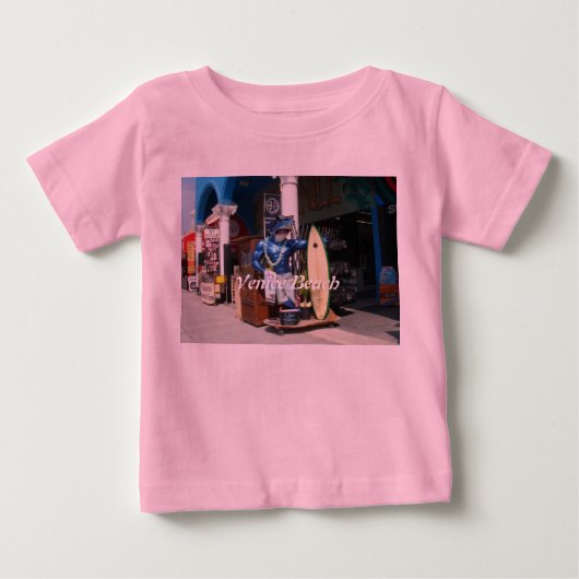 ベニスビーチ，カリフォルニア ベビーTシャツ (正面)