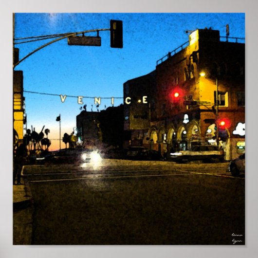 ベニスビーチ，カリフォルニア ポスター (正面)