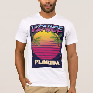 ベニスフロリダのレトロの休暇ポスター Tシャツ
