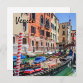 ベニス伝統的のゴンドラ (正面/裏面)