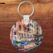 ベニス伝統的のゴンドラ キーホルダー (正面)