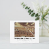 ベニス凍っていで(1708年)ガブリエル・ベラ ポストカード (スタンド正面)