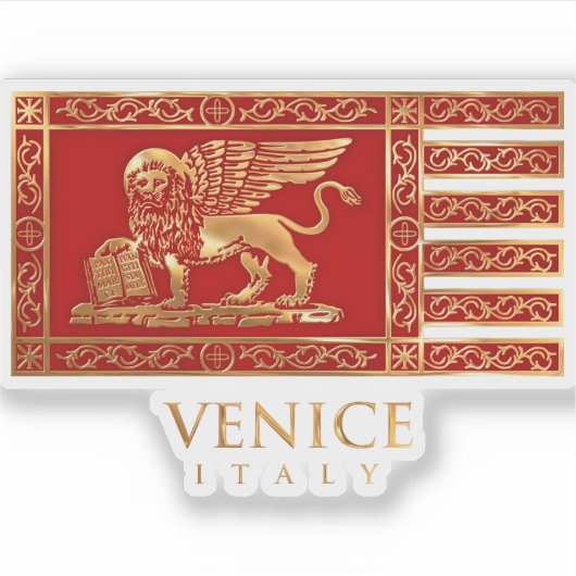 ベニス国旗 シール (正面)