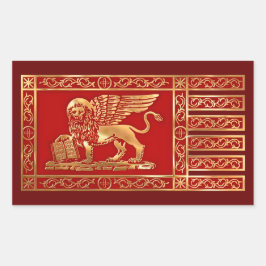 ベニス国旗 長方形シール