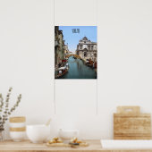 ベニス忙しの運河（1900年） ポスター (キッチン)