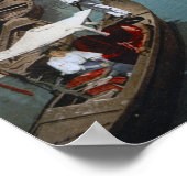 ベニス忙しの運河（1900年） ポスター (角)