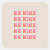 ベニス感動的やる気を起こさせる引用文 スクエアシール (正面)