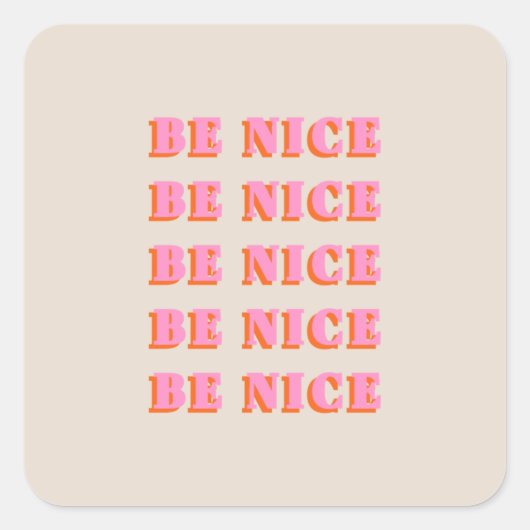 ベニス感動的やる気を起こさせる引用文 スクエアシール (正面)