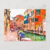 ベニス水彩絵画絵はがき ポストカード (正面)