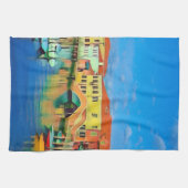 ベニス湖 – MURANO – パノラマ キッチンタオル (横)