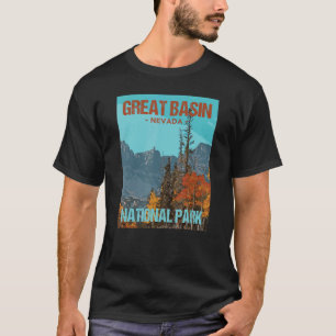 ベニス素晴らしナショナルパークネバダポスターデザイン Tシャツ