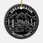 ベニス素晴らしナショナルパークネバダヴィンテージモノリン セラミックオーナメント (正面)