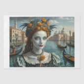 ベニス美しいオンザバルコニー 薄葉紙 (正面)