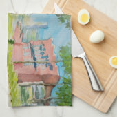 ベニス色 キッチンタオル (四つ折り)