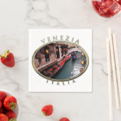 ベニス運河のゴンドラ スタンダードカクテルナプキン (インサイチュ)