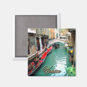 ベニス運河のゴンドラ マグネット (正面/裏面)