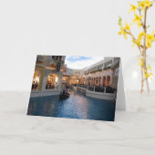 ベニス運河 カード (黄色い花)