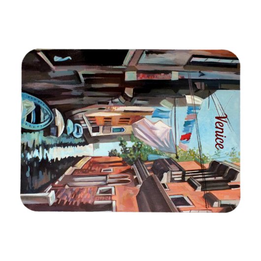 ベニス運河 マグネット (横)