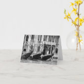 ベニス風のゴンドラカード カード (黄色い花)