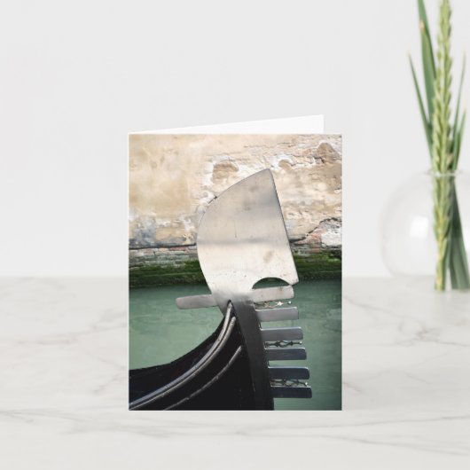 ベニス風のゴンドラカード カード (正面)