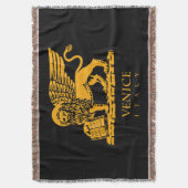 ベニス風のライオン スローブランケット (正面縦)