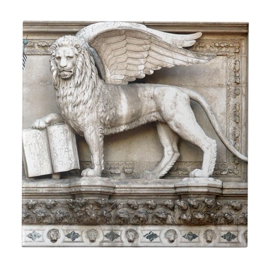 ベニス風のライオン タイル (正面)