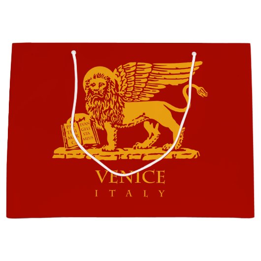 ベニス風のライオン ラージペーパーバッグ (正面)