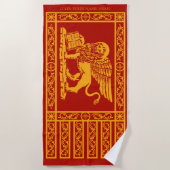 ベニス風の旗 ビーチタオル (正面)