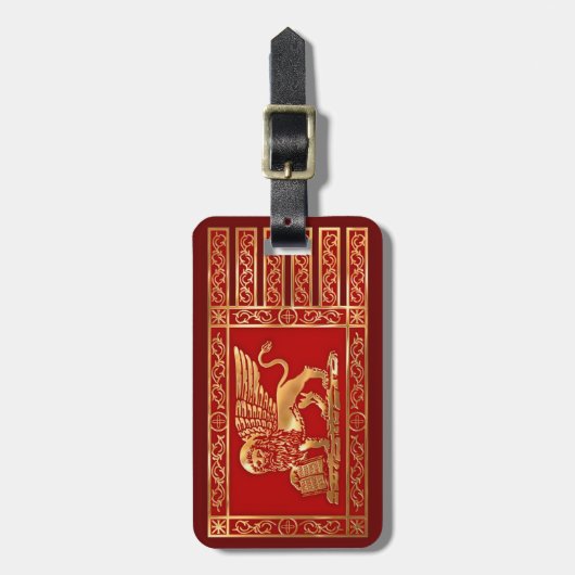 ベニス風の旗 ラゲッジタグ (正面縦)