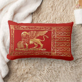 ベニス風の旗 ランバークッション (ブランケット)