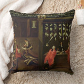 ベニス風の櫛メーカーのギルド(パネル)の印 クッション (ブランケット)