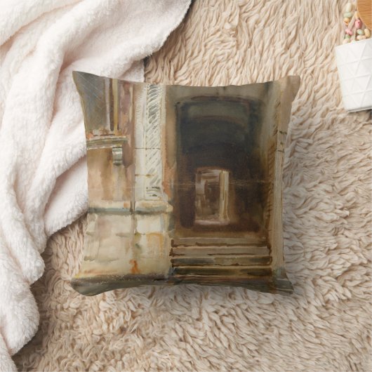 ベニス風の通路 クッション (ブランケット)