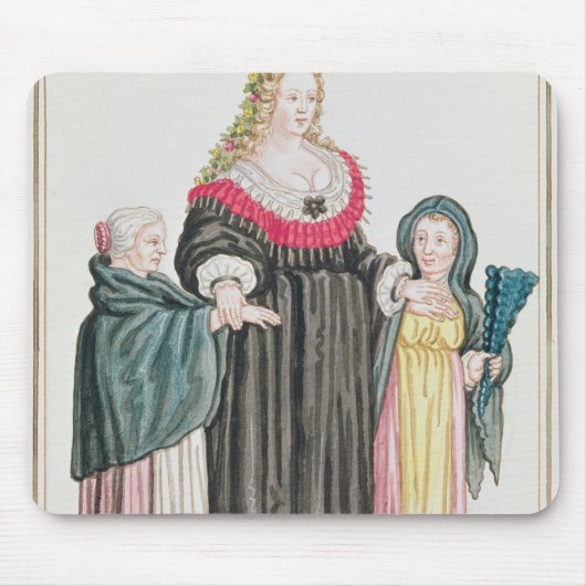 ベニス風のCourtesan マウスパッド (正面)