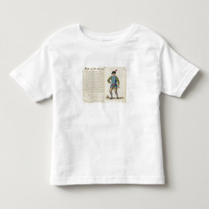 ベニス風フットボールを遊んでいる貴族(原稿) トドラーTシャツ