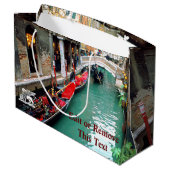 ベニス風運河のゴンドラ ラージペーパーバッグ (裏面アングル)