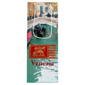 ベニス風運河のゴンドラ ワインギフトバッグ (正面)