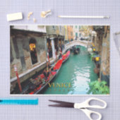 ベニス風運河のゴンドラ 薄葉紙 (クラフト)