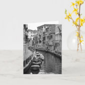 ベニス風運河カード カード (黄色い花)